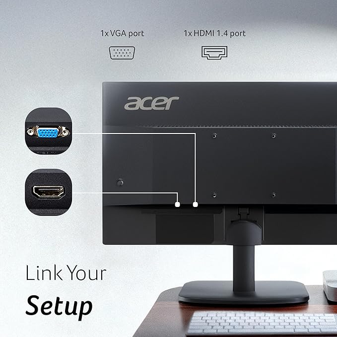 acer EK220Q J0 21.5 Inch Full HD VA Panel Monitor | 120Hz Refresh | 