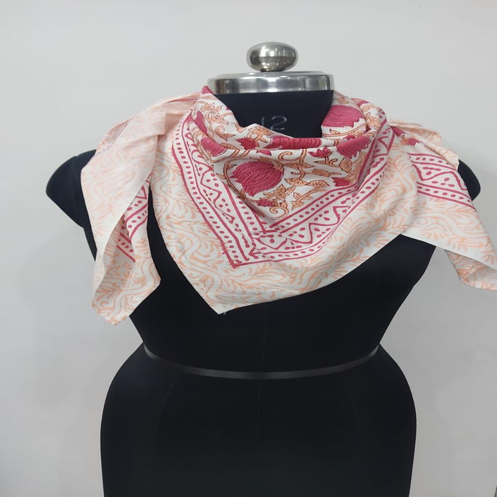 printed cotton scarf
