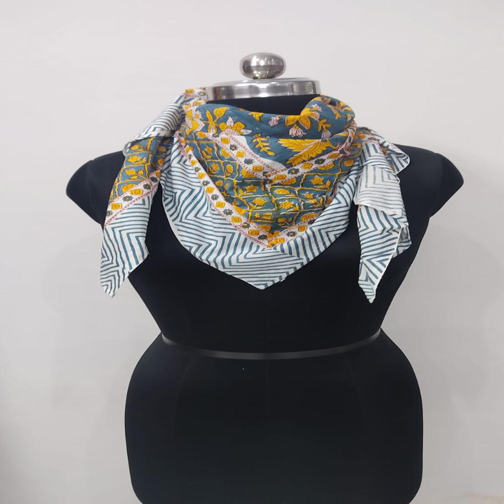 printed cotton scarf