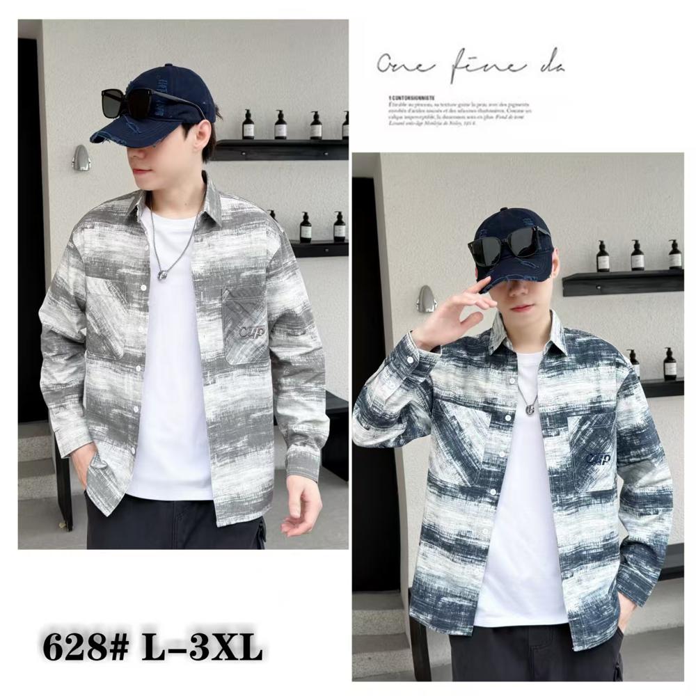 Mens Full Sleeves Chinese Shirt - Color: Many