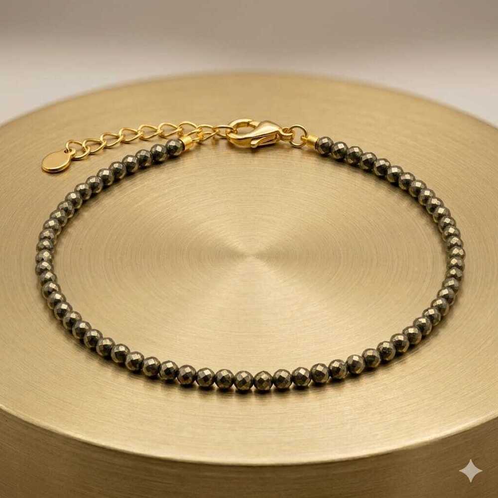 Raw Pyrite Anklet