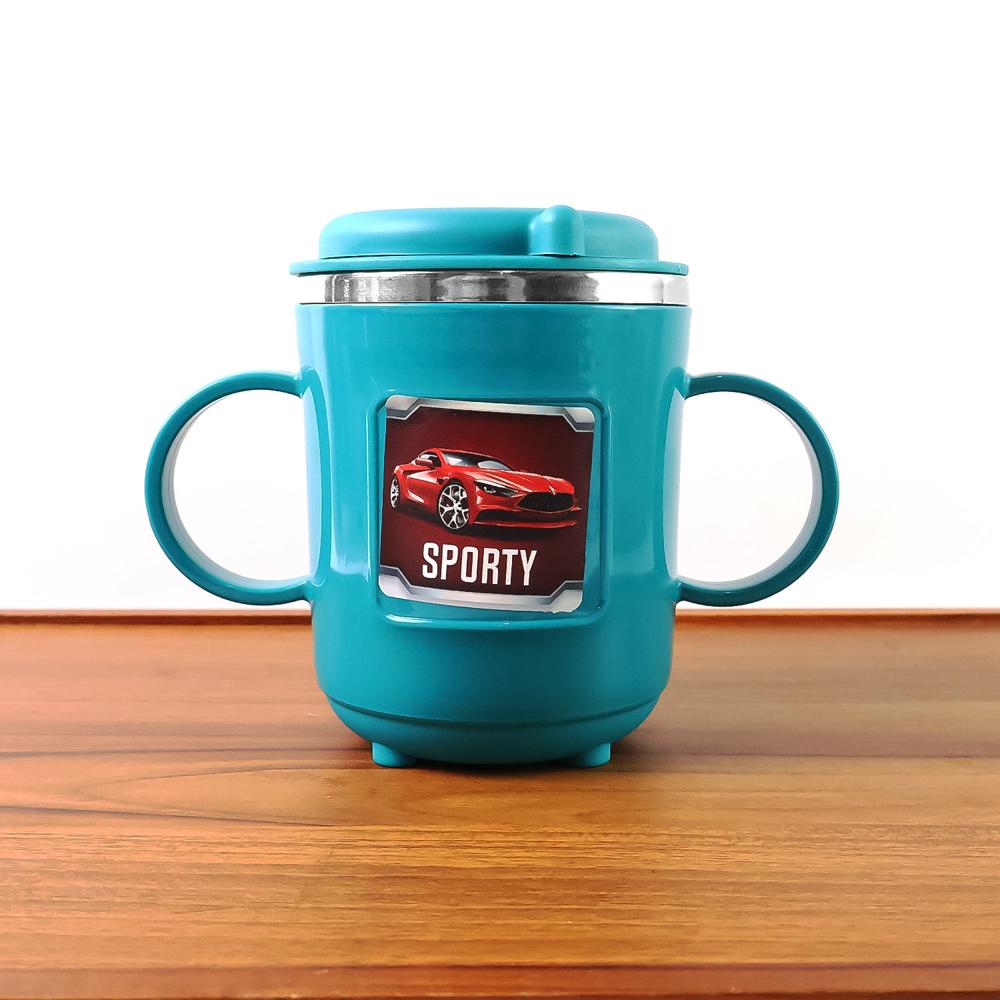 Supermom Kids Sporty Sipper Mug with Straw and Dual Handles Approx 300ml (1 Pc)