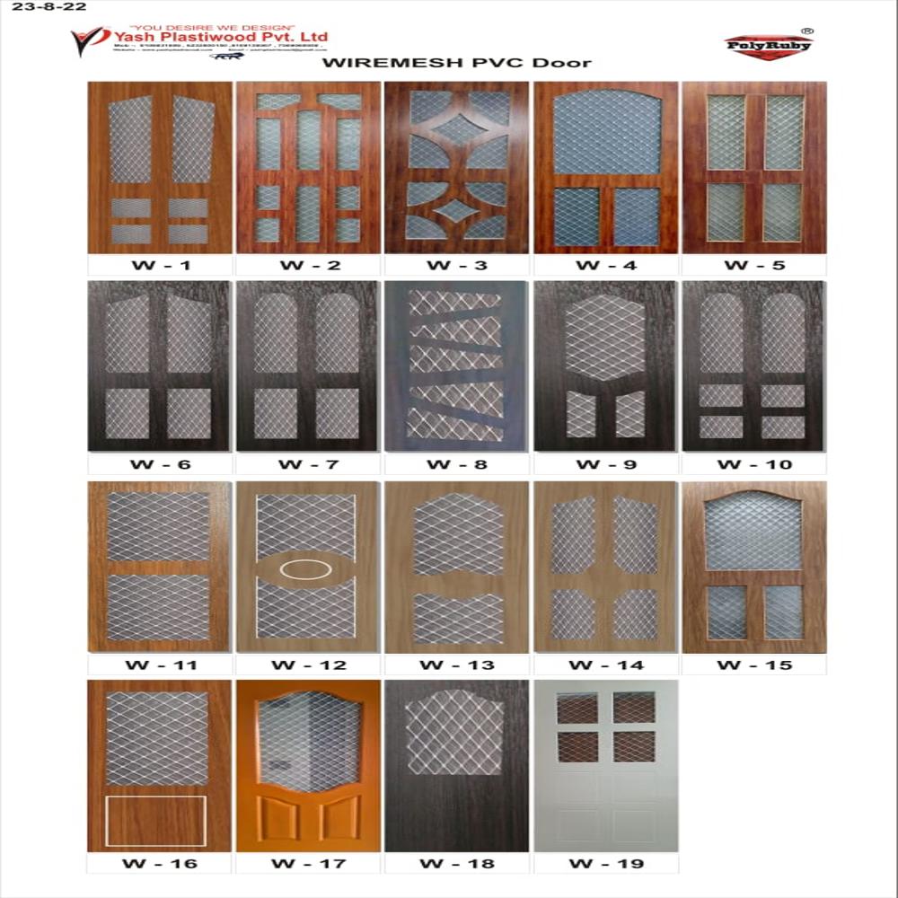 Wooden mesh door