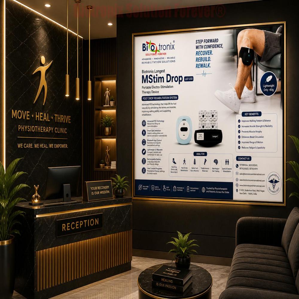 Portable Foot Drop Stimulator Machine for Neuro Rehabilitation Therapy