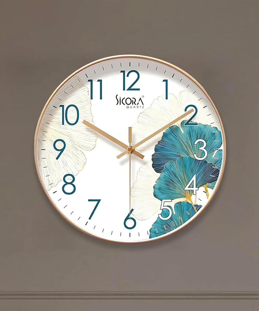 Chocolate Brown Round Quartz Wall Clock - Finishing: Glossy Finish