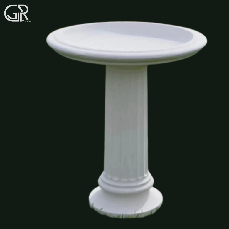 Decorative Marble Birdbath