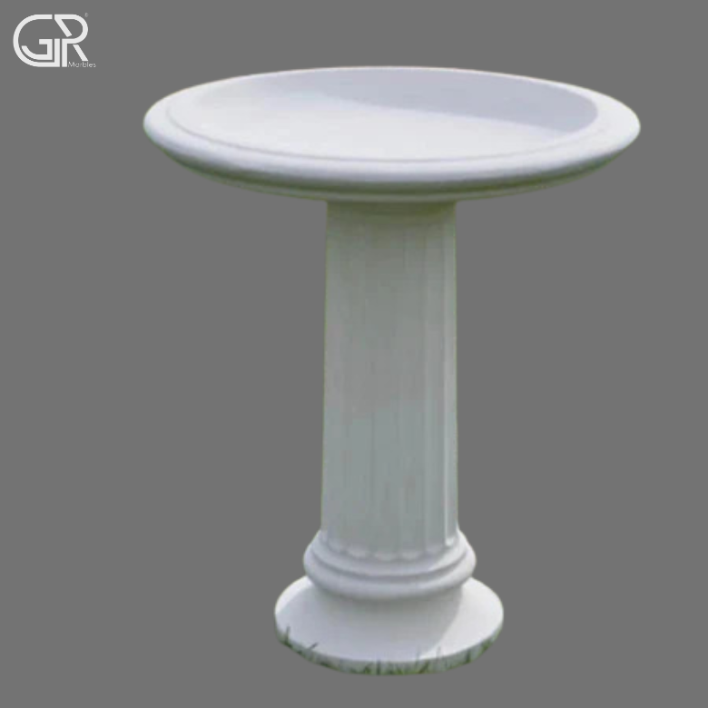 Decorative Marble Birdbath