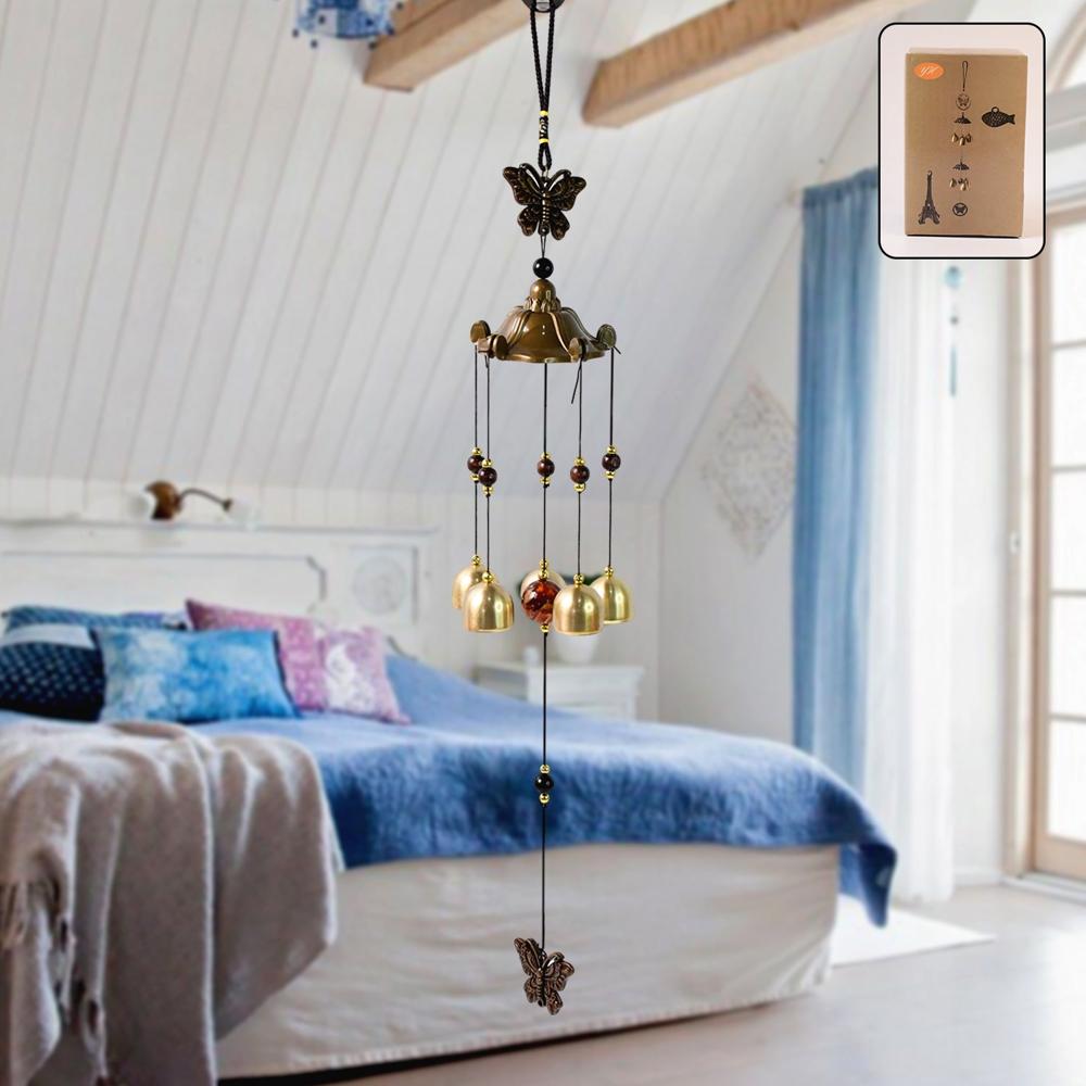 Decorative Wind Bell Chimes Outdoor Hanging (1 Pc) - Color: Mix