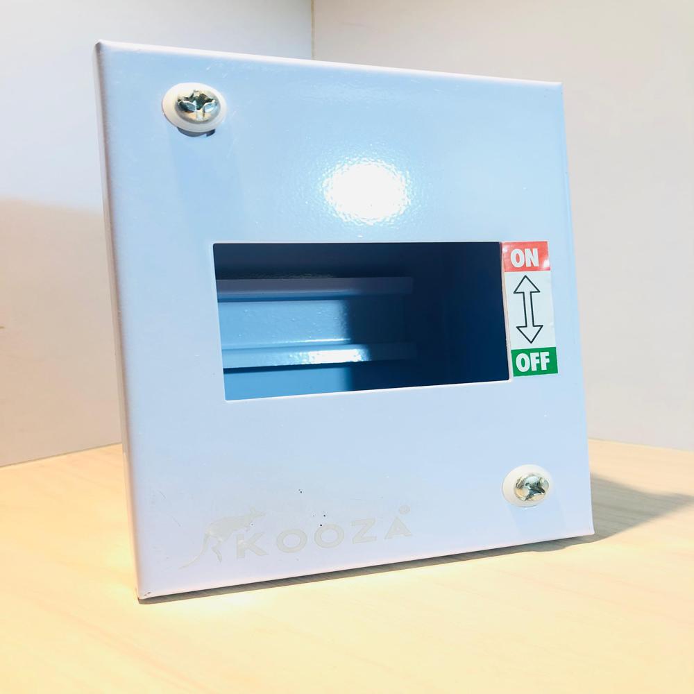 Mcb Enclosure Box - Stainless Steel Material, White Color, Painted Finish | Scratch Resistant, Impact Proof, Excellent Electrical Insulation