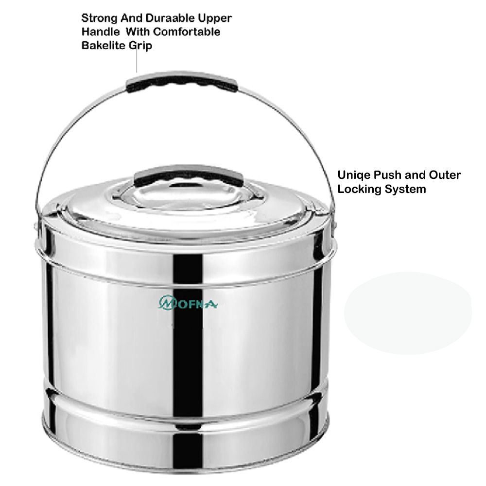 Mofna Stainless Steel Hot Pot, 7.5 Liter
