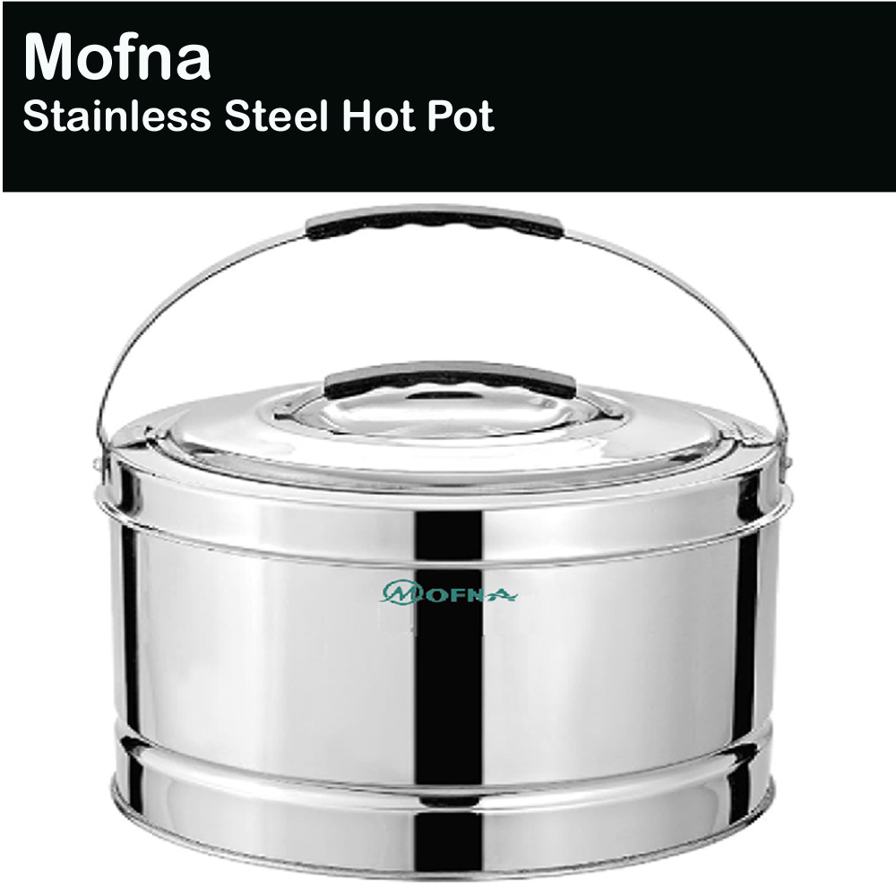 Mofna Stainless Steel Hot Pot, 7.5 Liter