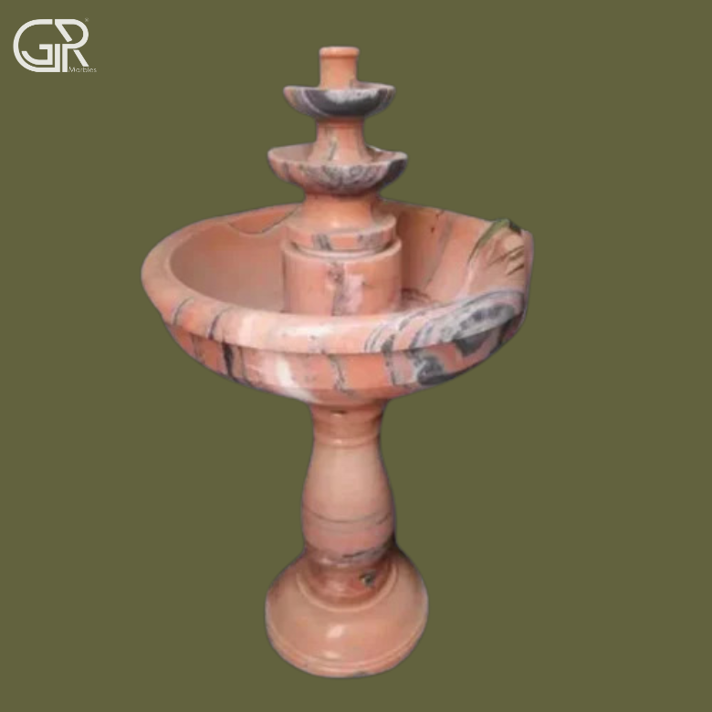 Pink Marble Water Fountain