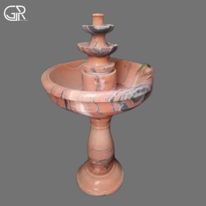 Pink Marble Water Fountain