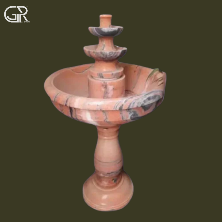Pink Marble Water Fountain