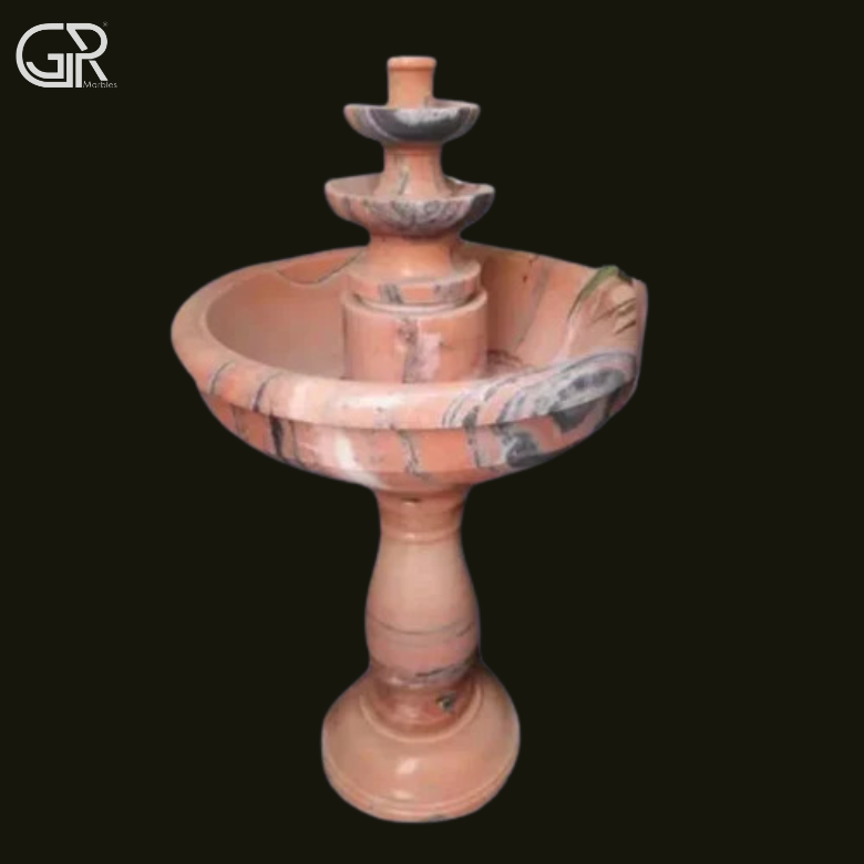 Pink Marble Water Fountain