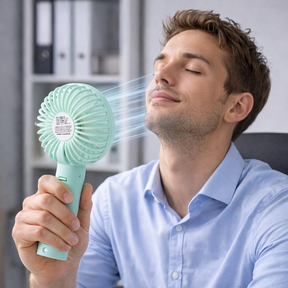 Portable Handheld Fan (Battery Include) - Color: Mix