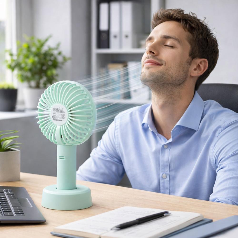 Portable Handheld Fan (Battery Include) - Color: Mix