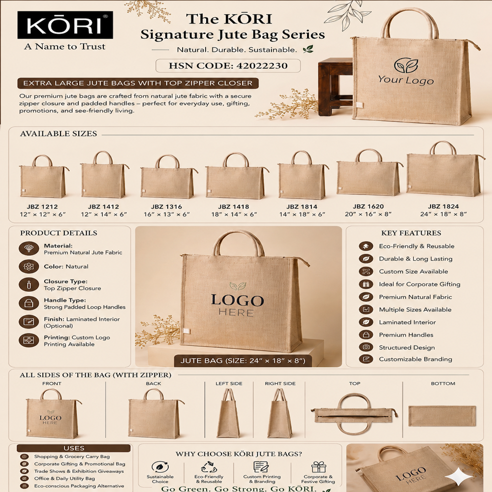 KORI ECO PRIME JUTE BAG 18 
