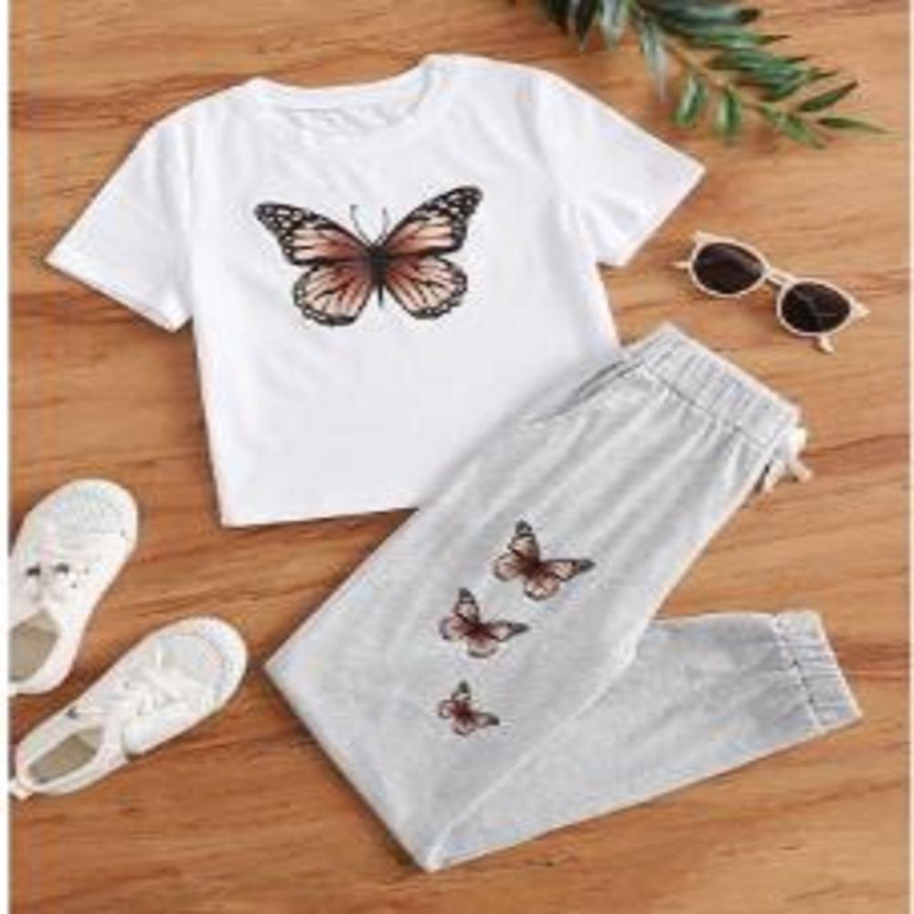Half Sleeve printed t shirt and jogger set