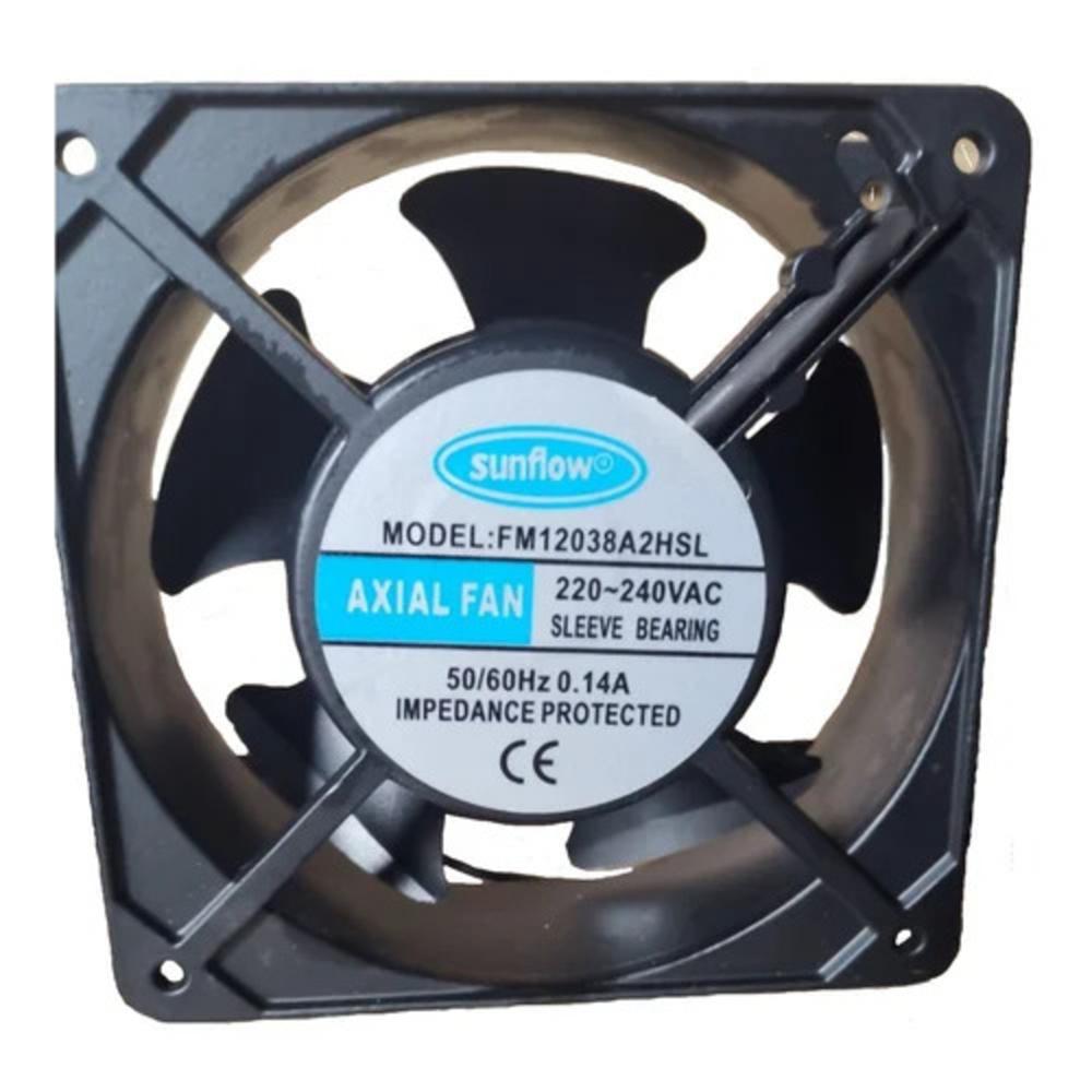Sunflow Fm12038A2Hsl 220/240V Ac 0.14A 12038Mm Ball Bearing Industrial Inverter Axial Cooling Fan - Color: Black