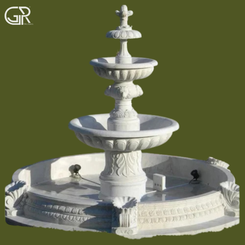 Garden Marble 3 Tier Fountains
