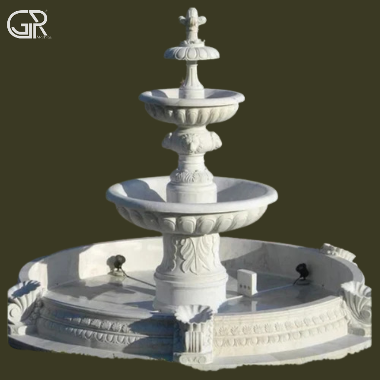 Garden Marble 3 Tier Fountains