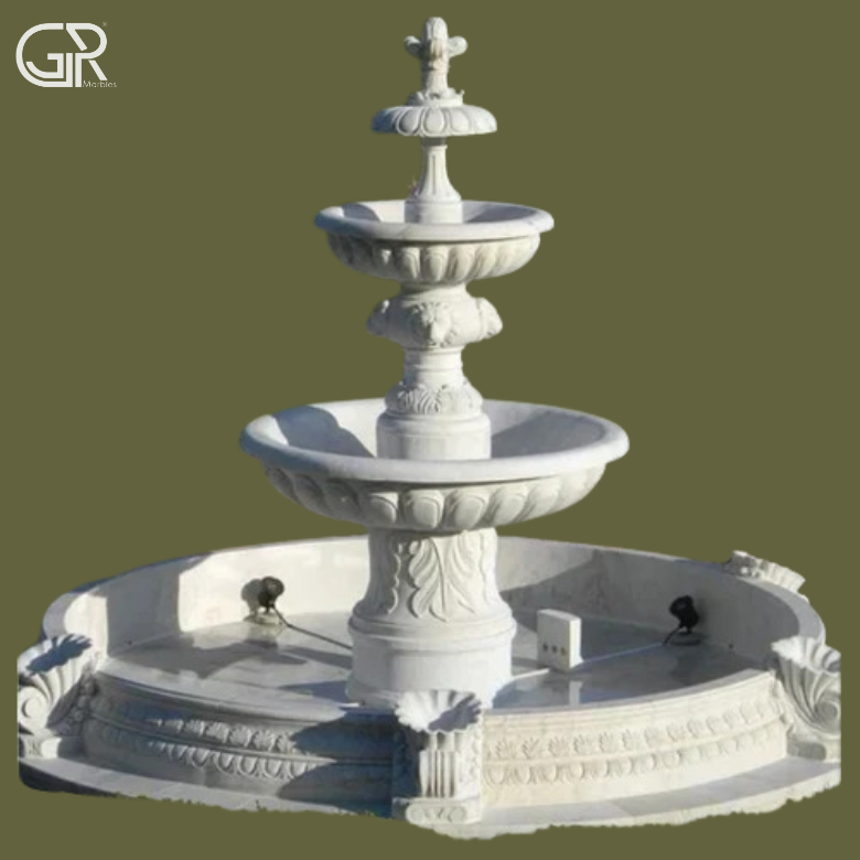 Garden Marble 3 Tier Fountains