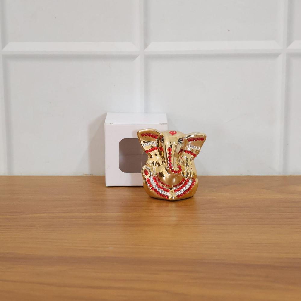 Golden Lord Ganesha Idol Decorative Showpiece (1 PC)