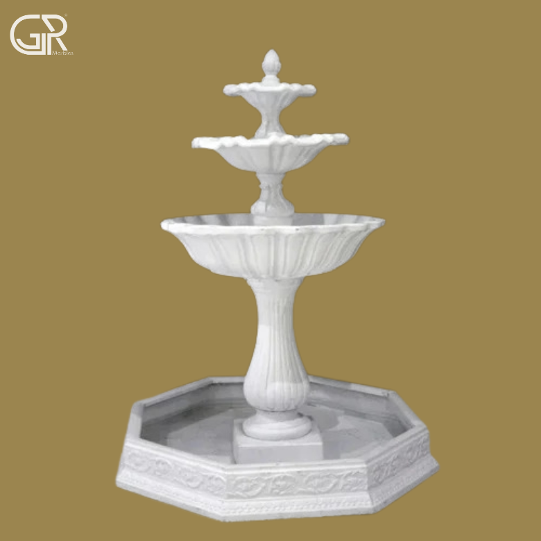 White Marble Fountain