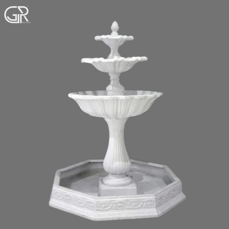 White Marble Fountain