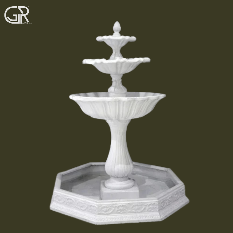 White Marble Fountain