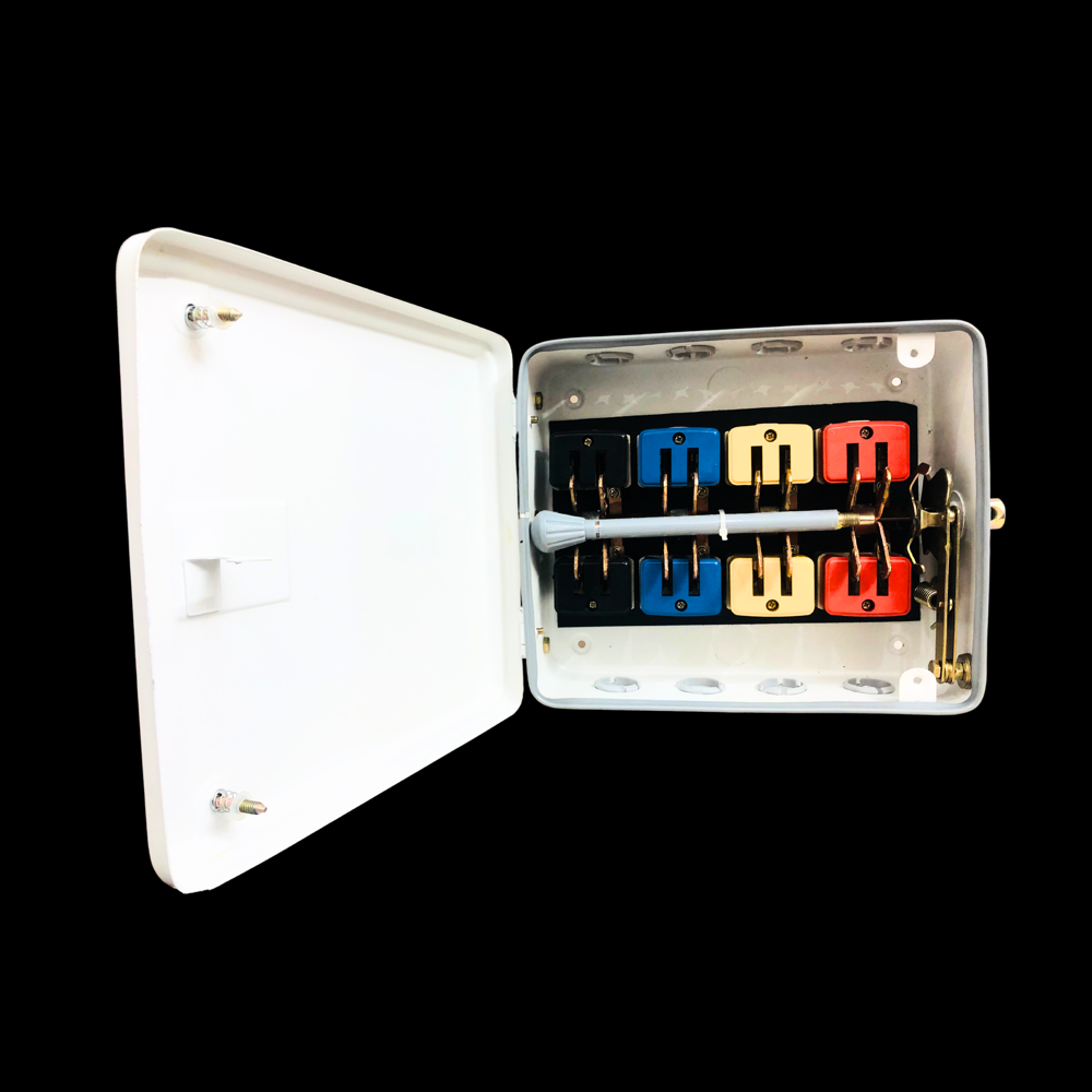 32a 415v Change Over Switch Box - Color: White