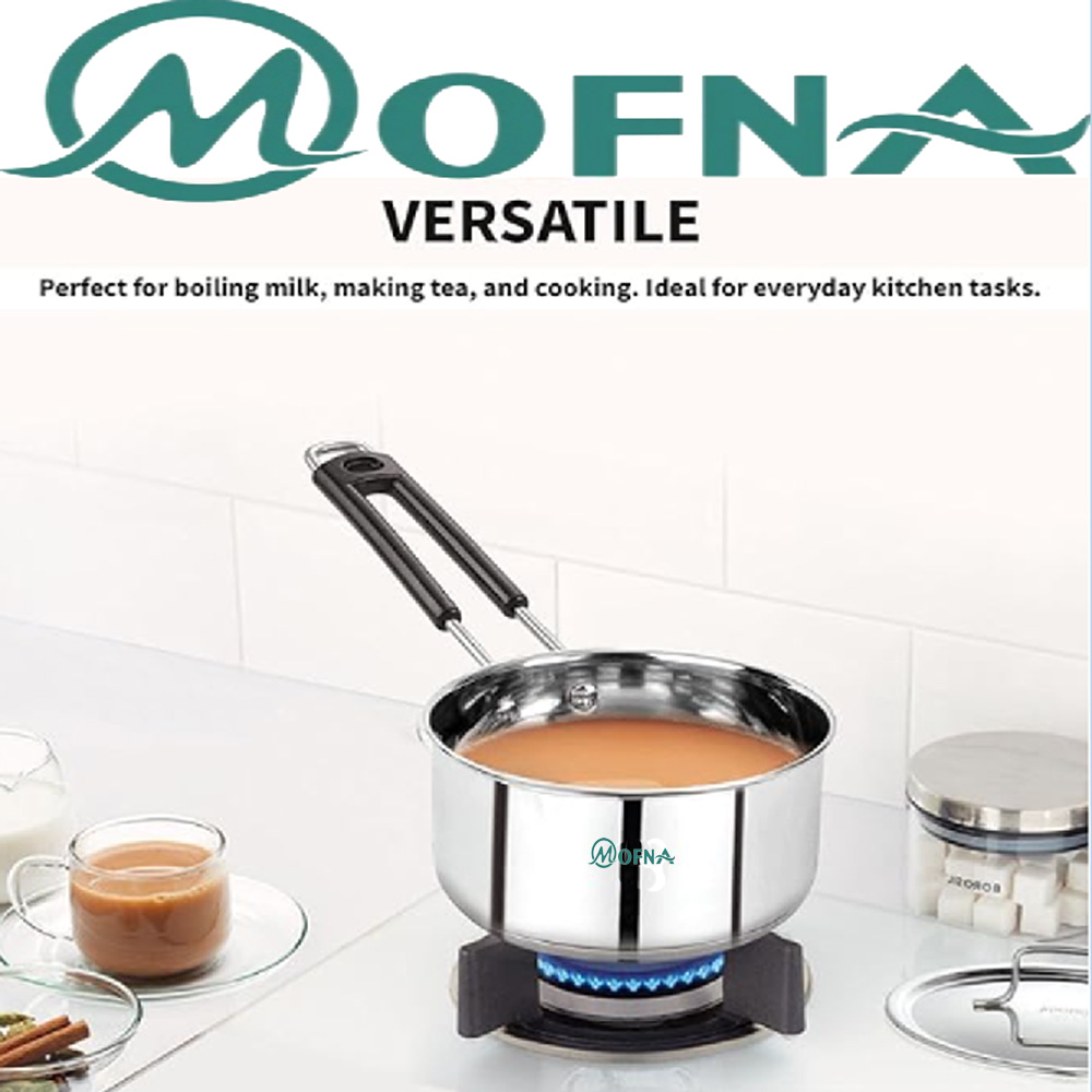 Mofna Staleness Steel  Sauce Pan, 3 Liter