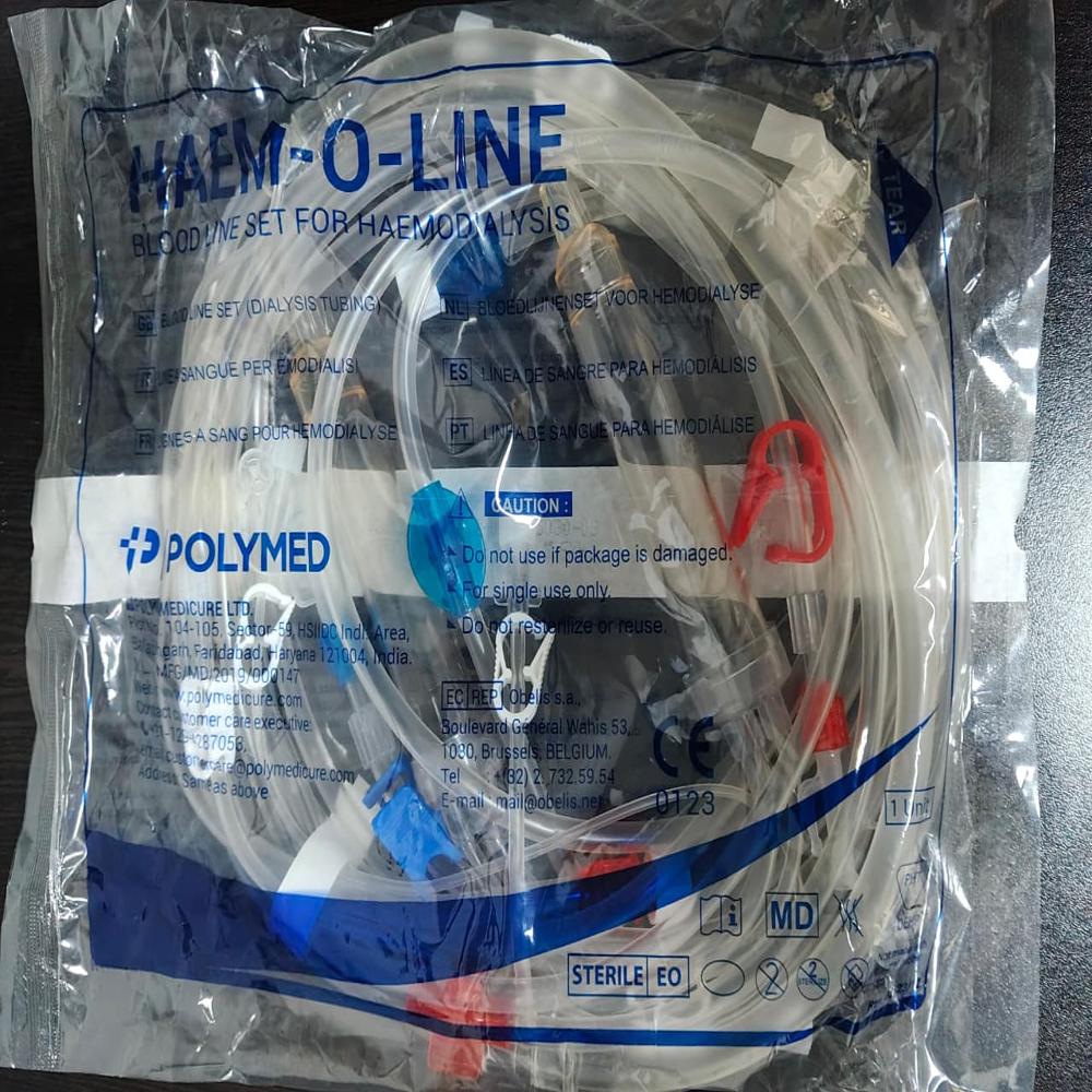 Polymed Hem-O-Line Blood Tubing Set - Operating Type: Manual