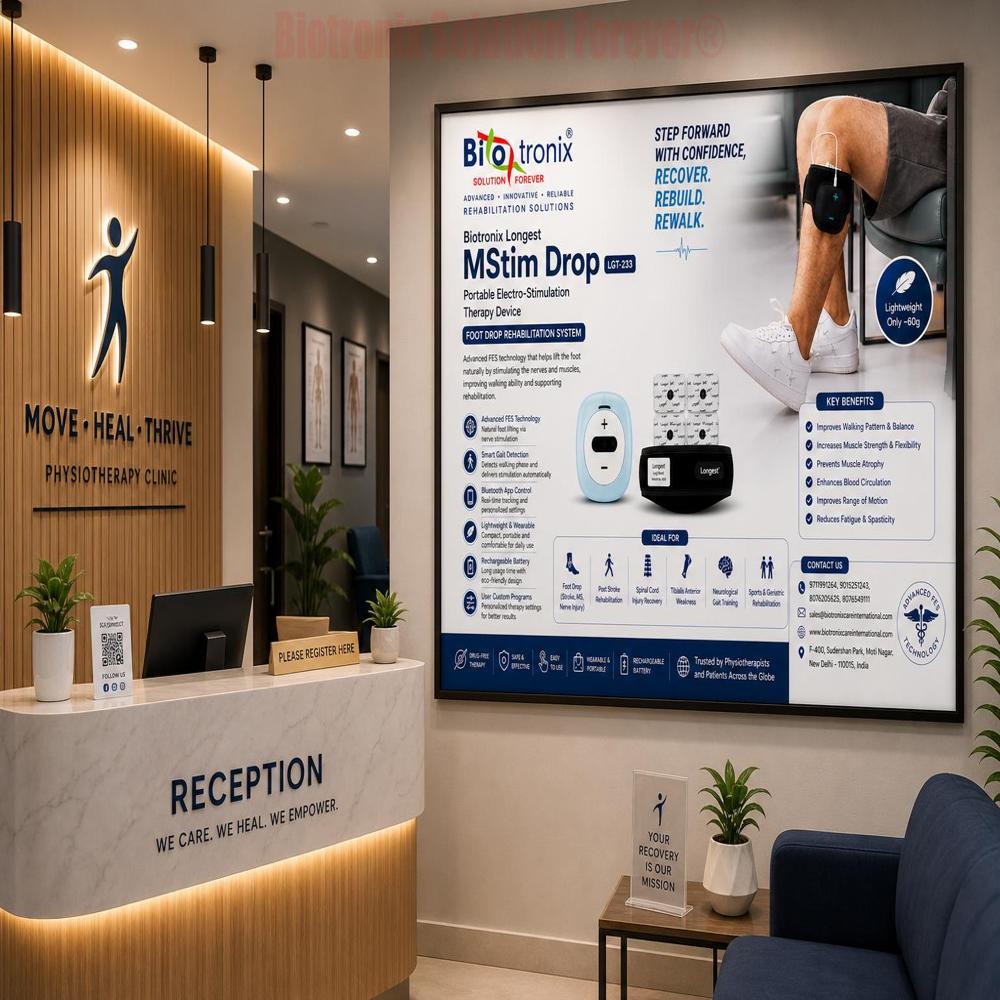 Foot Drop Walking Recovery Device for Physiotherapy Rehabilitation