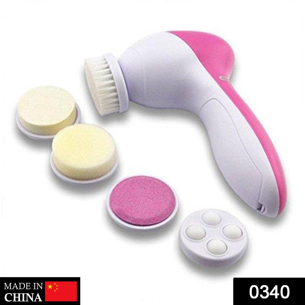 5-in-1 Smoothing Body & Facial Massager (pink) - Color: Mix