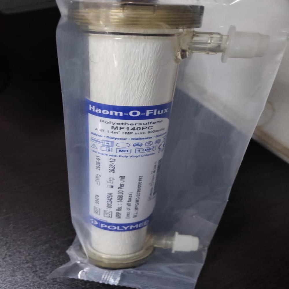 Polymed Haem-O-Flux Polyethersulfone Mf140Pc Dialyzer - Shelf Life: 36 Months