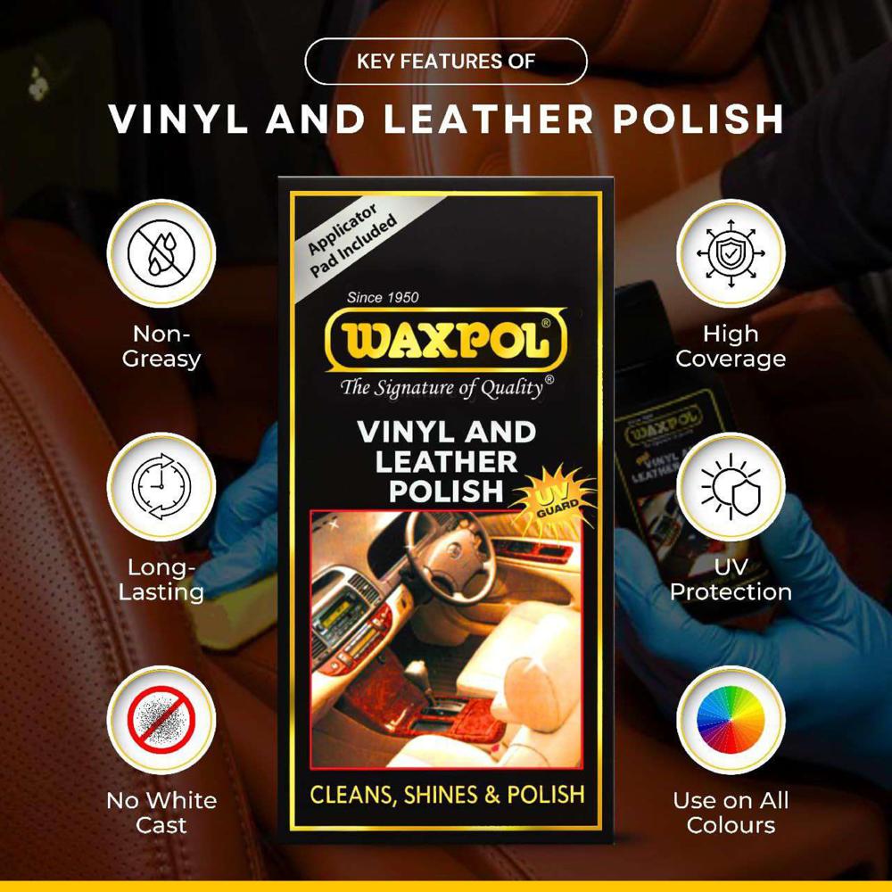 Waxpol Vinyl and Leather Polish 125gm