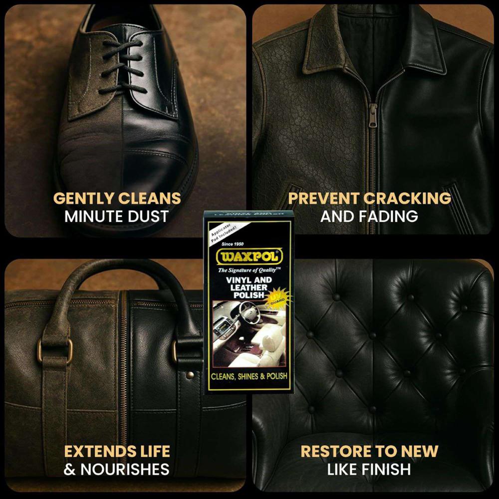 Waxpol Vinyl and Leather Polish 125gm