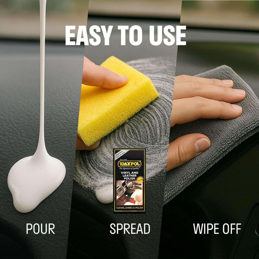 Waxpol Vinyl and Leather Polish 125gm