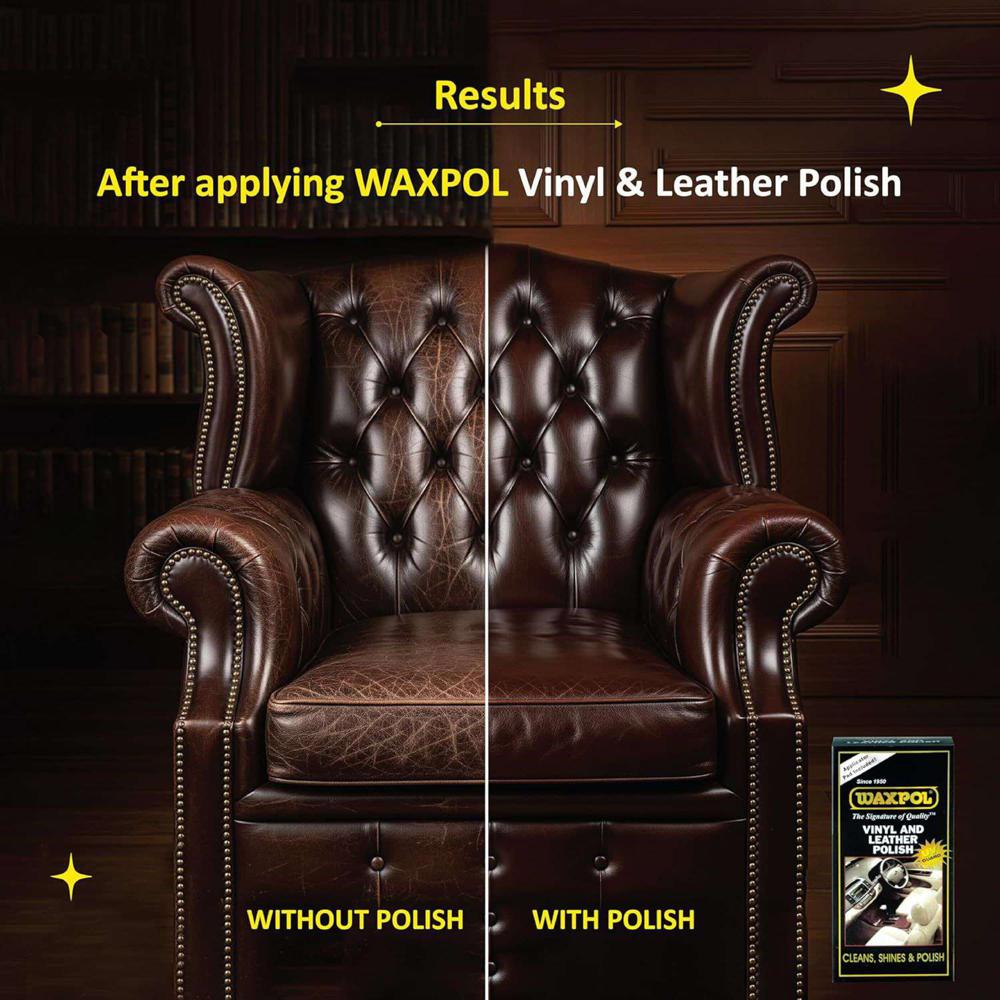 Waxpol Vinyl and Leather Polish 125gm