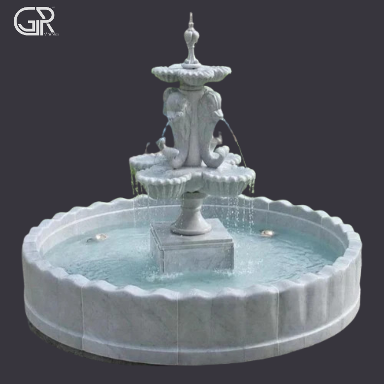 Marble 3 Stylish Tier Water Fountain