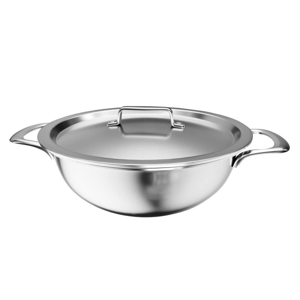 Mofna Stainless Steel Kadai 8 Liter