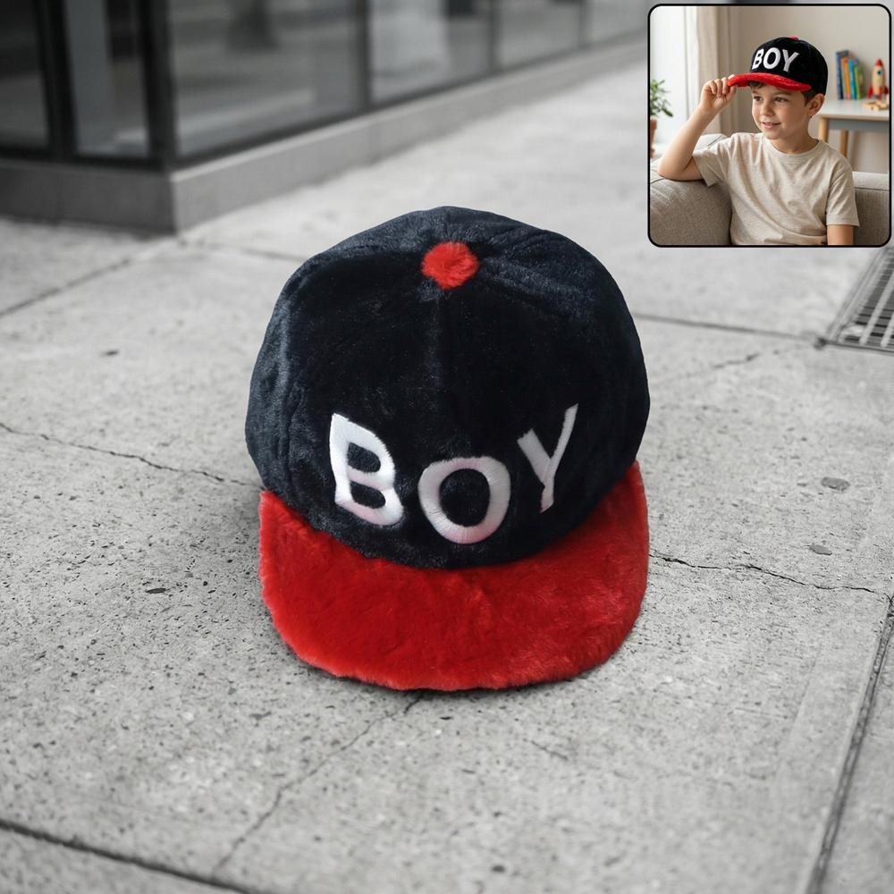 Trendy Boys Printed Fashion Cap( 1 Pc) - Color: Mix