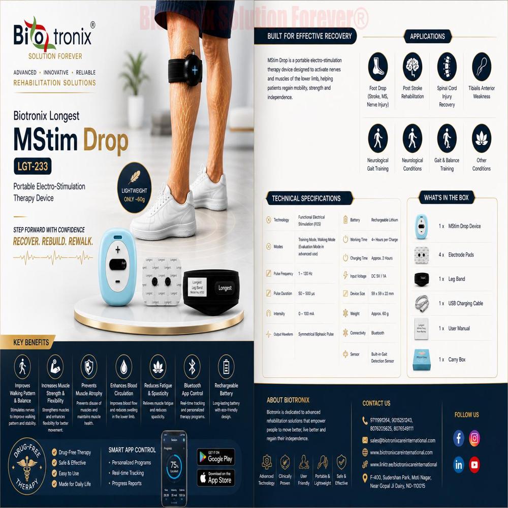 Smart Wearable Foot Drop Rehabilitation Therapy Equipment