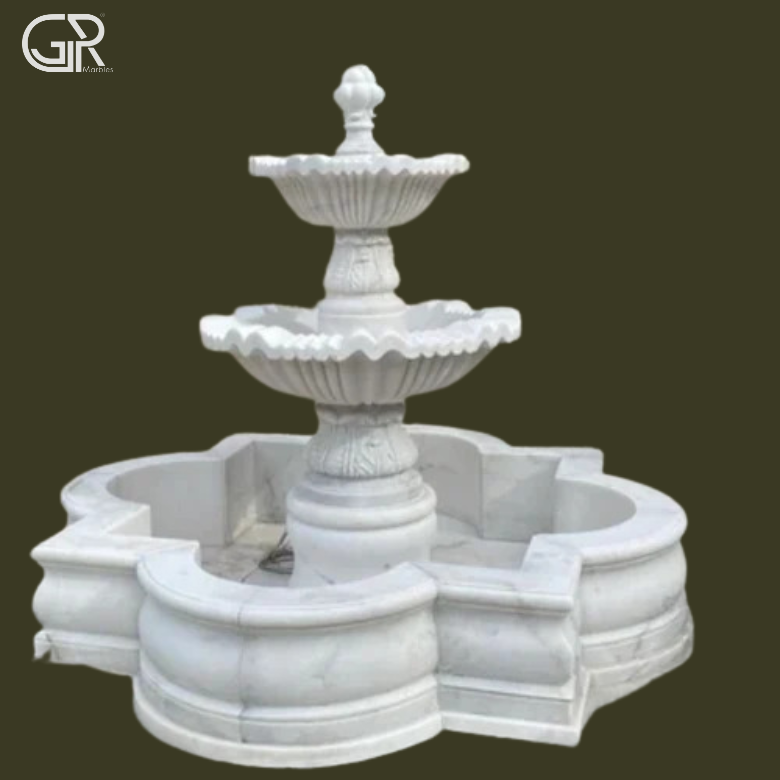 Stylish 2 Tier Marble Fountain