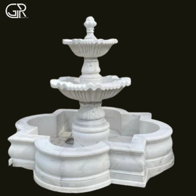 Stylish 2 Tier Marble Fountain