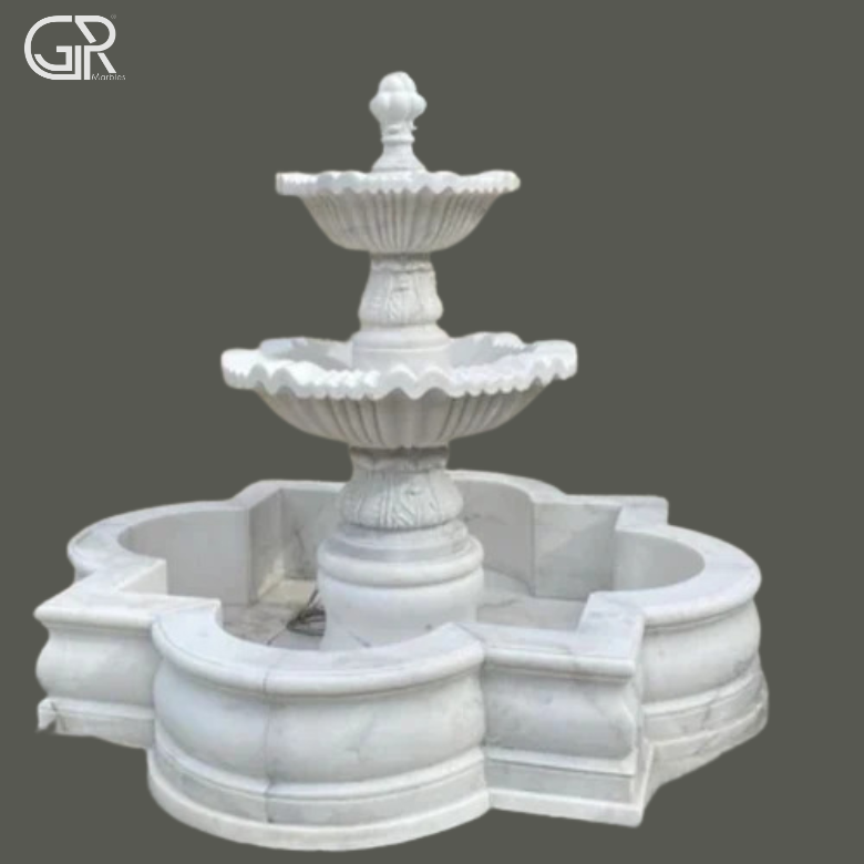 Stylish 2 Tier Marble Fountain