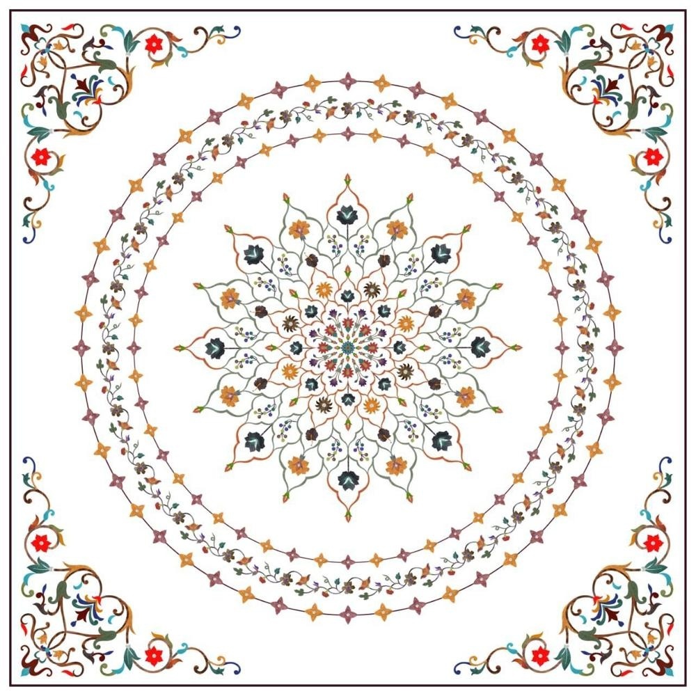 White Marble with inlay work