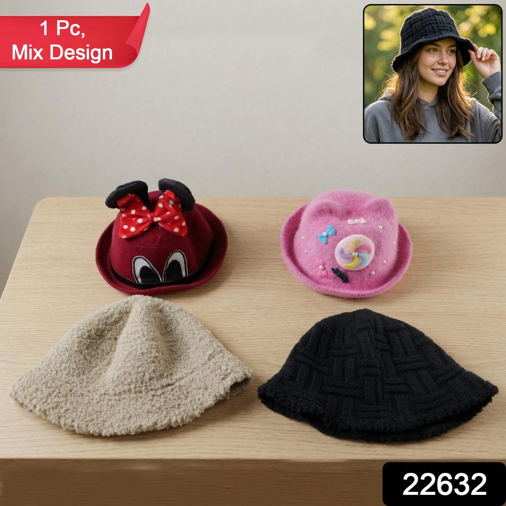 Winter And Summer Bucket Style Cap for Men Women & Kids 1 Pc